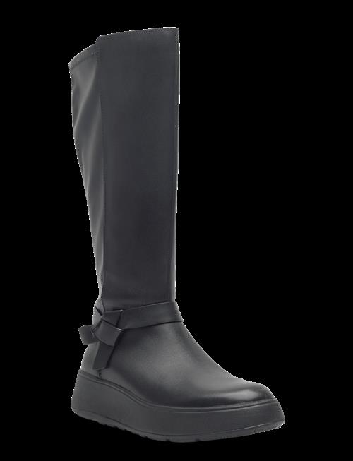 FitFlop | F-Mode Folded-Knot Flatform Tall Stretch Boots | 41