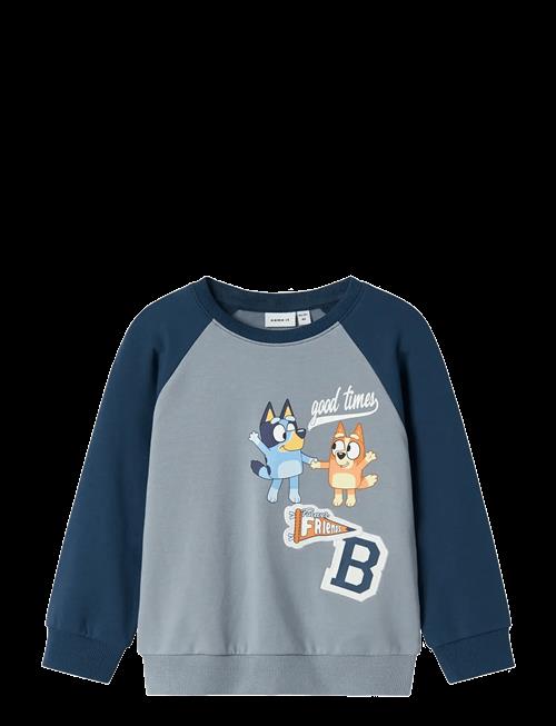 name it | Nmmsilas Bluey Nreg Sweat Bru Sky | 98