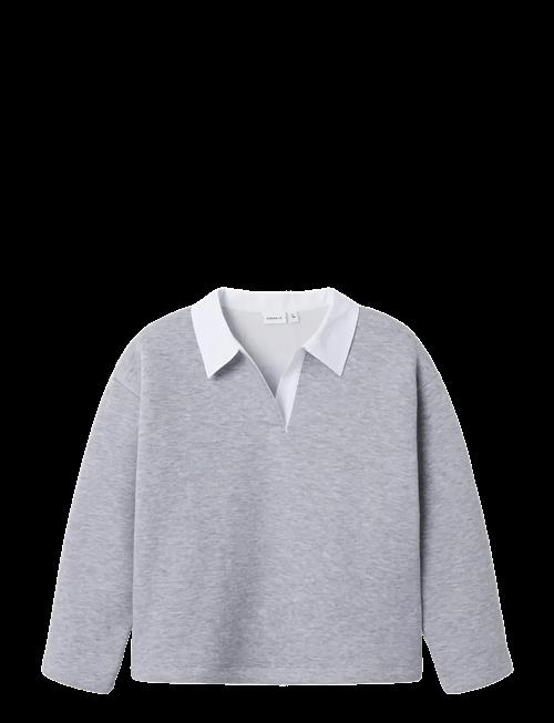 name it | Nkfbetsy Ls Rlx Polo Swe Bru | 122-128