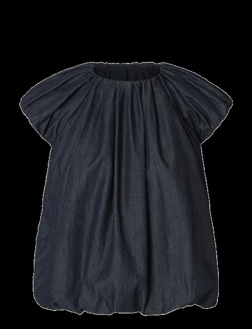 Selected | Slfrillo Cap Sleeve Denim Top | 36