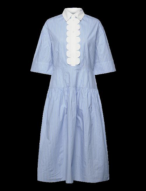Stella Nova | Striped Dress With Scallops | 36