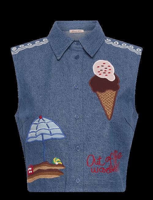 Stella Nova | Out Of Office Embroidered Top | 34