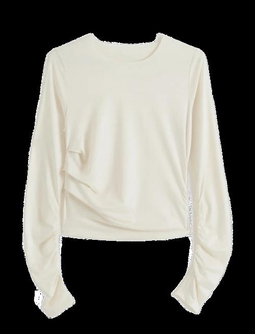 aim´n | Luminous Draped Long Sleeve | L