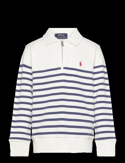 Ralph Lauren Kids | Striped French Terry Quarter-Zip Sweater | 138-149