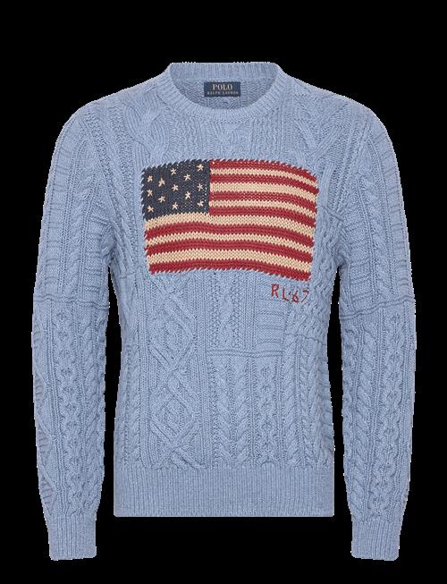 Polo Ralph Lauren | Aran-Knit Flag Sweater | XL