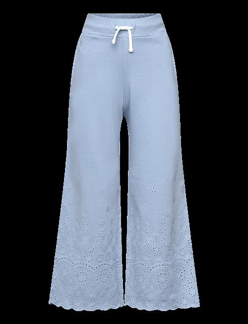 Ralph Lauren Kids | Eyelet French Terry Wide-Leg Sweatpant | 129-130