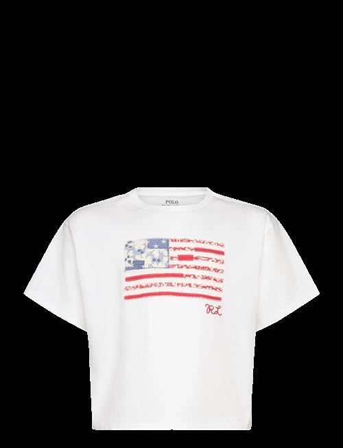 Ralph Lauren Kids | Floral Flag Cotton Jersey Boxy Tee | 129-130