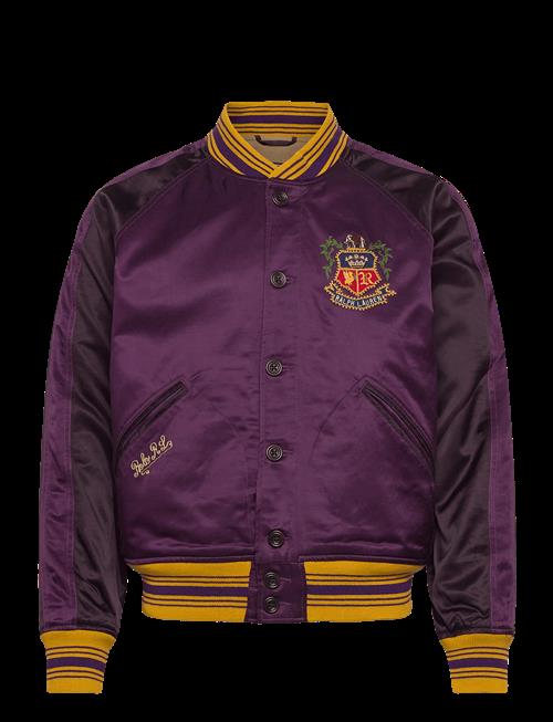 Polo Ralph Lauren | Embroidered Satin Baseball Jacket | M