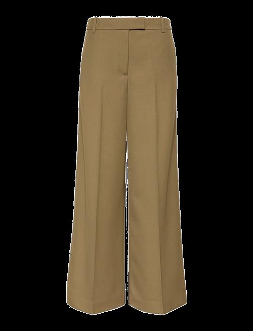Calvin Klein | Wool Gaberdine Wide Leg Trouser | 36