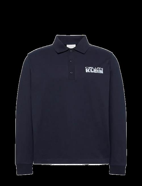 Calvin Klein Jeans | Ls Sueded Heavy Jersey Polo | XXL