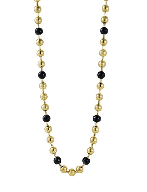 Bud To Rose | Eclipse Long Necklace Black/Gold | ONE SIZE