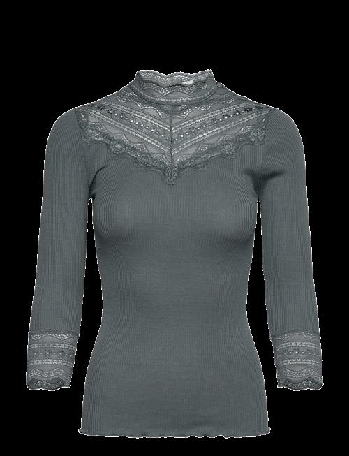 Rosemunde | Rwbenita Silk 3/4 Turtleneck Lace Top | L
