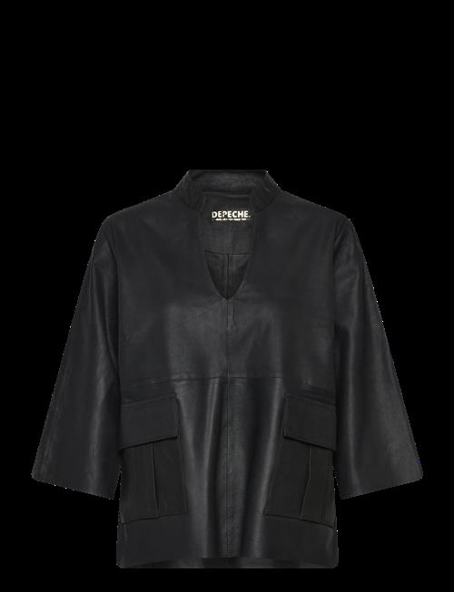 DEPECHE | Kyledep Leather Top | 40