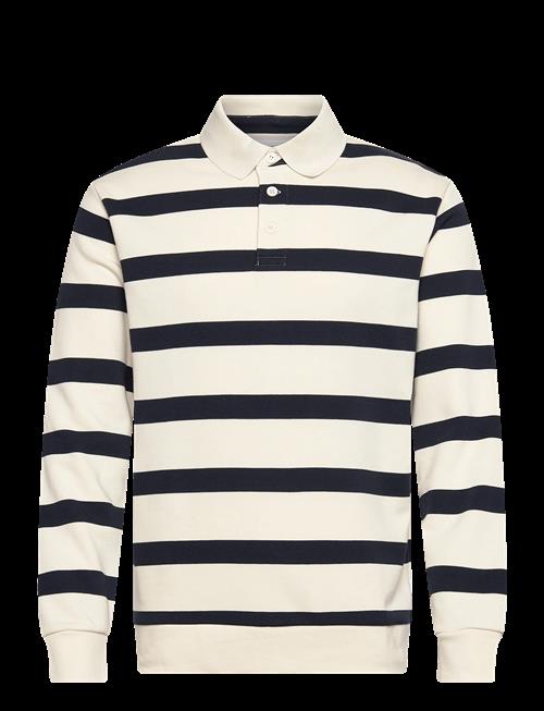 Lindbergh | Striped Polo Sweatshirt L/S | XXL
