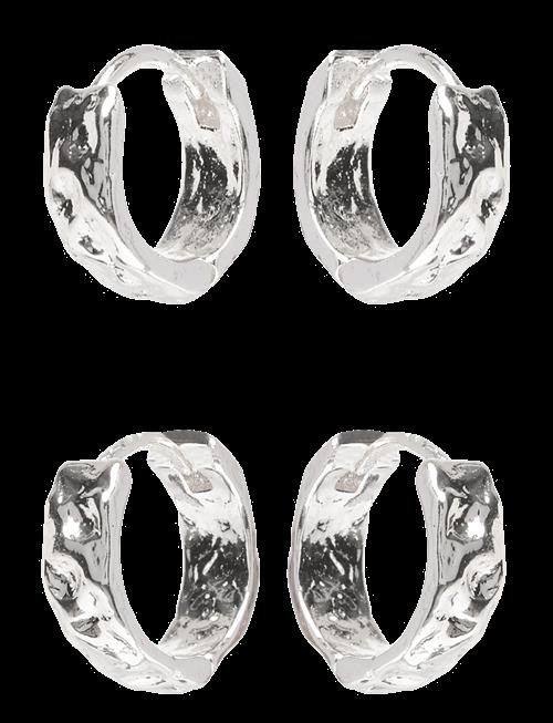 Pilgrim | Tabitha Hoop Earrings 2-In-1 Set Silver-Plated | ONE SIZE