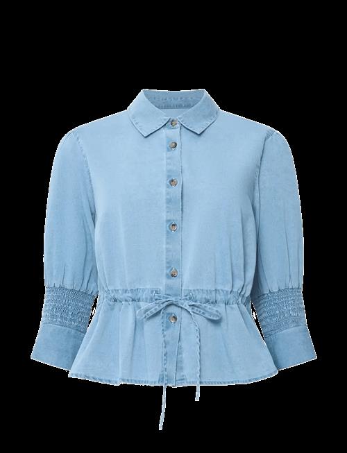 French Connection | Zaves Chambray Drawstring Top | XL