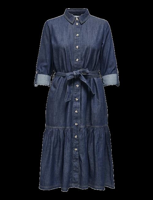 ONLY | Onlsevigny Frill 3/4 Sl Long Dress Dnm | S