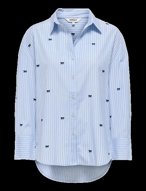 ONLY | Onloregon Zeidi Ls Bow Shirt Noos Wvn | XL