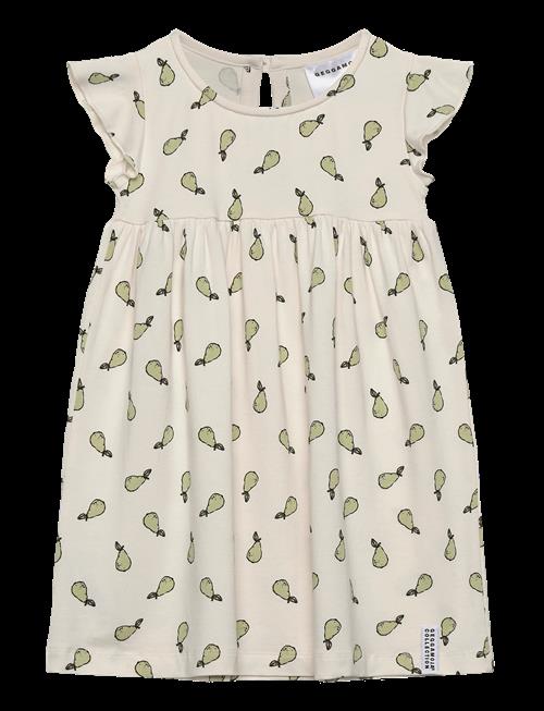Geggamoja | Bamboo Flounce Dress Pears | 134/140