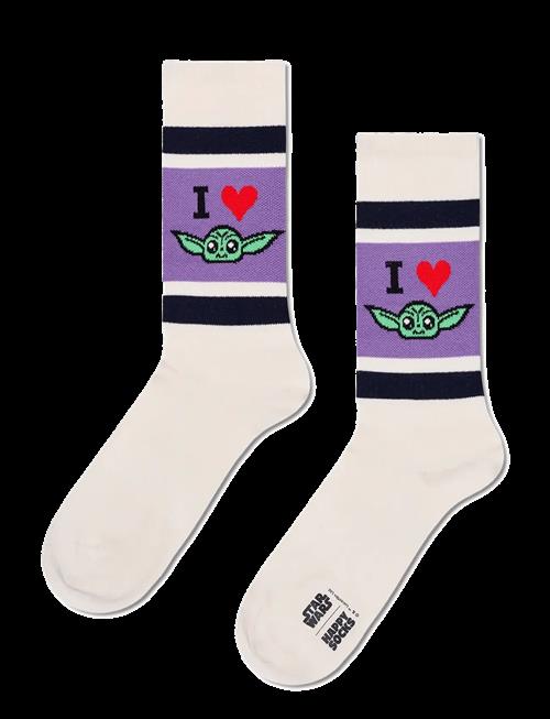 Happy Socks | Star Wars™ I Heart Grogu Sneaker Sock | 41-46