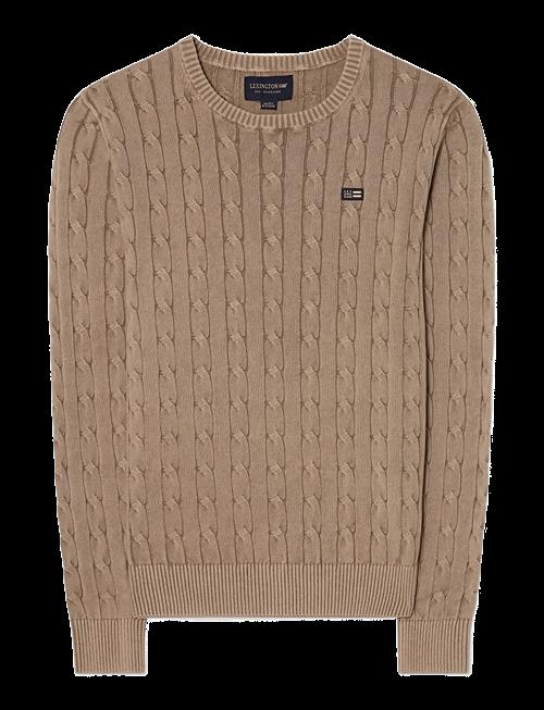 Lexington Clothing | Cotton Faded Cable Knitted Sweater | XXL