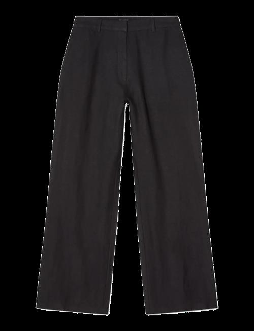 Lexington Clothing | Mid-Waist Wide-Leg Linen Pants | S
