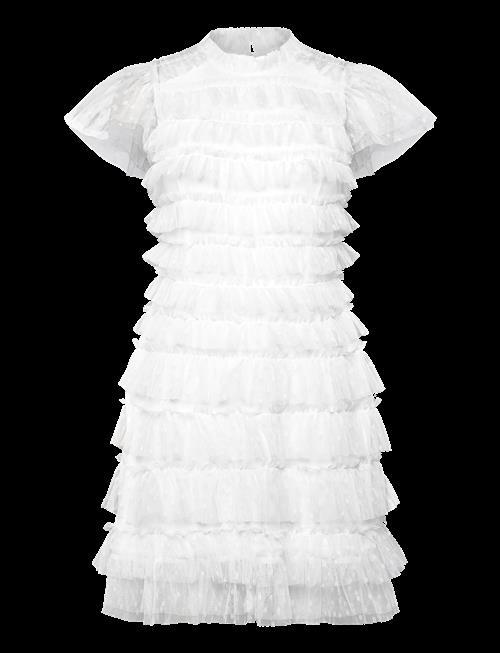 Bubbleroom | High Neck Tulle Frill Dress | XS