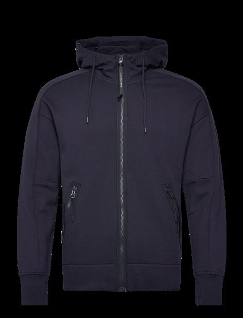 C.P. Company | Diagonal Raised Fleece Goggle Zipped Hoodie | S