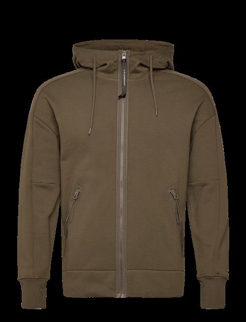 C.P. Company | Diagonal Raised Fleece Goggle Zipped Hoodie | M