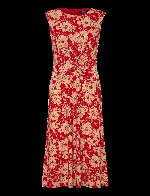 Lauren Ralph Lauren | Floral Twist-Front Stretch Jersey Dress | 42