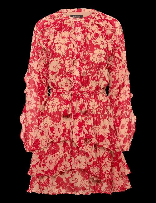 Lauren Ralph Lauren | Print Ruffle-Trim Georgette Tiered Dress | 38