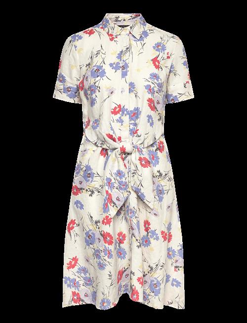 Lauren Ralph Lauren | Floral Tie-Front Linen Shirtdress | 36