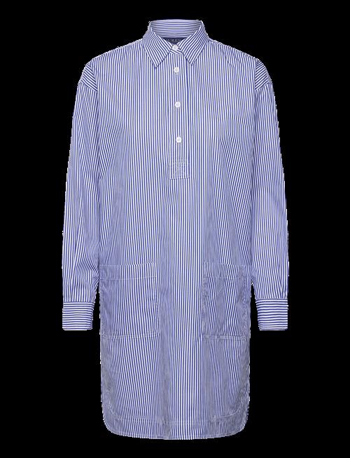 Lauren Ralph Lauren | Striped Cotton Broadcloth Shirtdress | 42