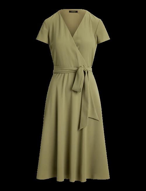Lauren Ralph Lauren | Belted Georgette Surplice Dress | 34