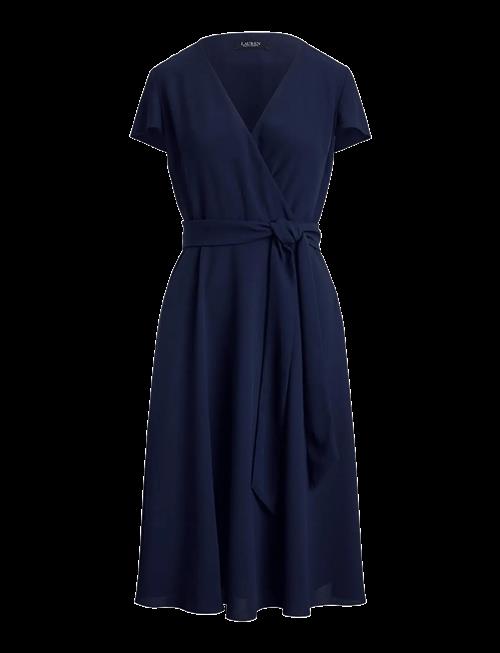 Lauren Ralph Lauren | Belted Georgette Surplice Dress | 42