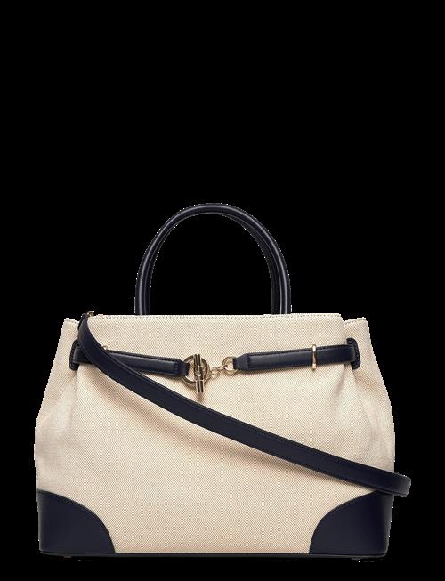 Lauren Ralph Lauren | Cross-Dyed Canvas Large Blaike Satchel | ONE SIZE