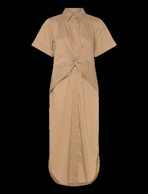Lauren Ralph Lauren | Twist-Front Cotton-Blend Shirtdress | 38