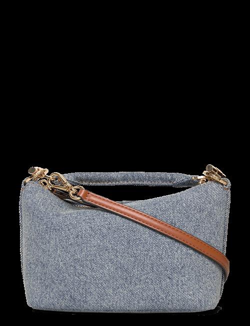 Lauren Ralph Lauren | Wshd Denim/Ntrl Sm-Blke Mini Sh-Sba | ONE SIZE