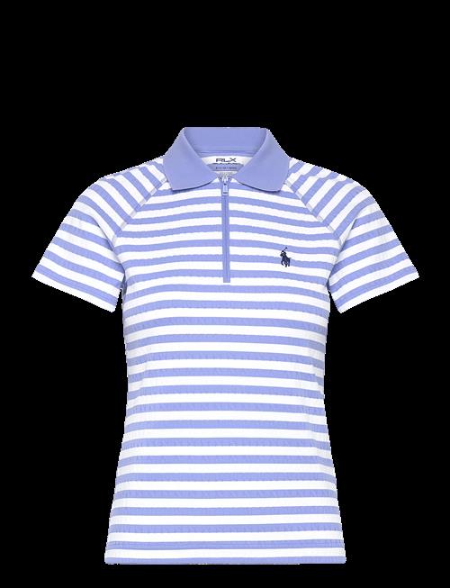 Ralph Lauren Golf | Striped Cable Quarter–Zip Polo Shirt | M