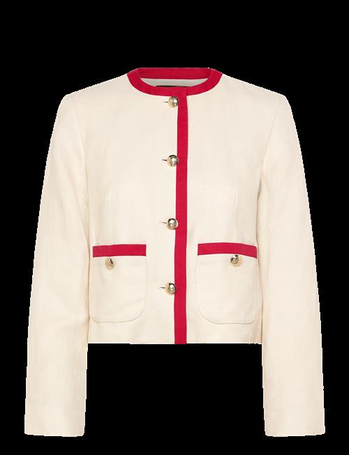Lauren Ralph Lauren | Two-Tone Linen-Blend Twill Blazer | 34
