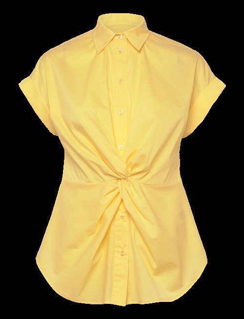 Lauren Ralph Lauren | Twist-Front Cotton Short-Sleeve Shirt | L