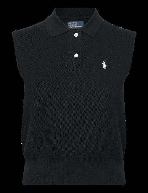 Polo Ralph Lauren | Cotton Cropped Sleeveless Polo Sweater | XL