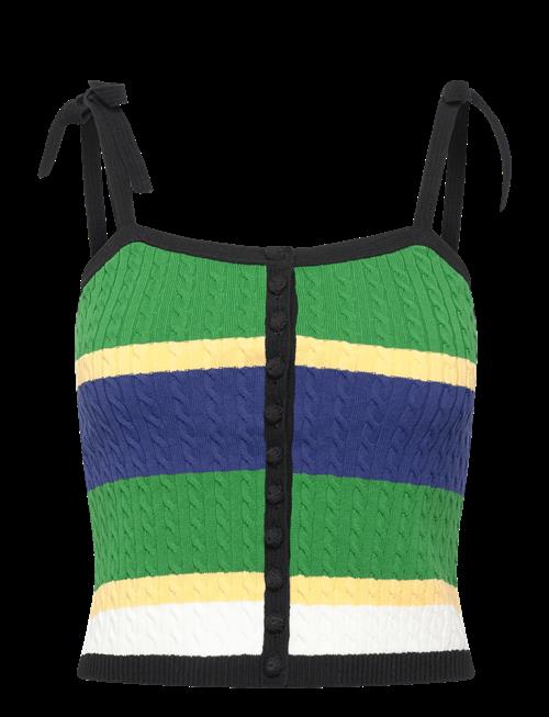 Polo Ralph Lauren | Color-Blocked Cable-Knit Tank Top | S