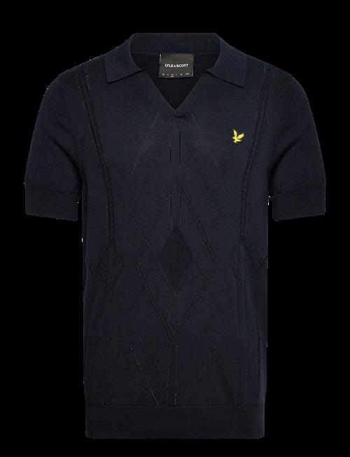 Lyle & Scott | Argyle Knitted Polo | XL