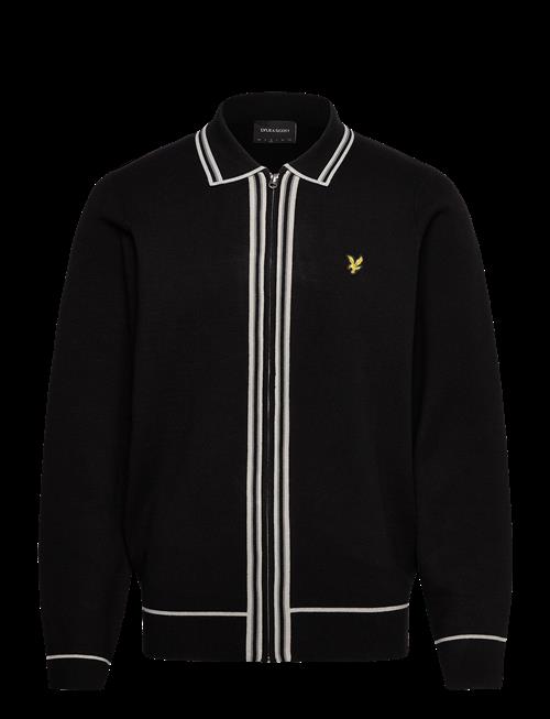 Lyle & Scott | Tipped Knitted Zip Through Jacket | S