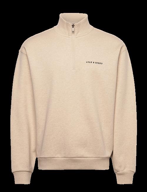 Lyle & Scott | Script Heavyweight Loopback Quarter Zip Sweatshirt | S