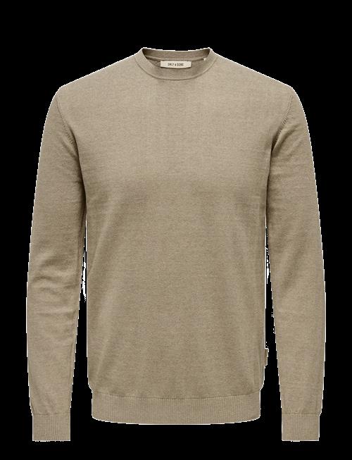 ONLY & SONS | Onsloui Reg 12 Mel Crew Knit Noos | XS