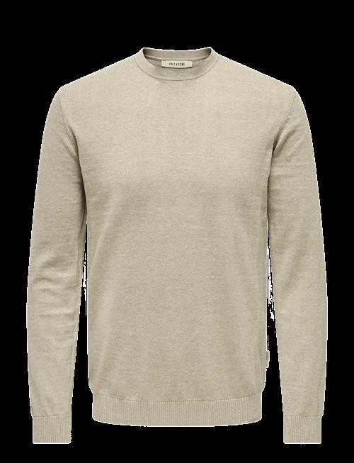ONLY & SONS | Onsloui Reg 12 Mel Crew Knit Noos | XL