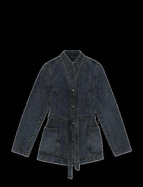 REMAIN Birger Christensen | Belted Denim Jacket | 36