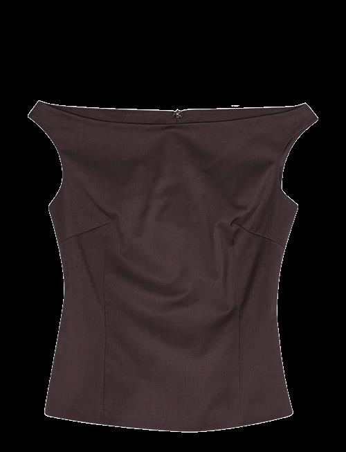REMAIN Birger Christensen | Off Shoulder Suiting Top | 38